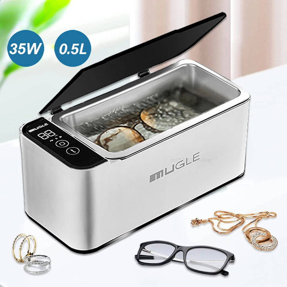 35W Ultrasonic Cleaner for Glasses & Jewelry 500ML Capacity
