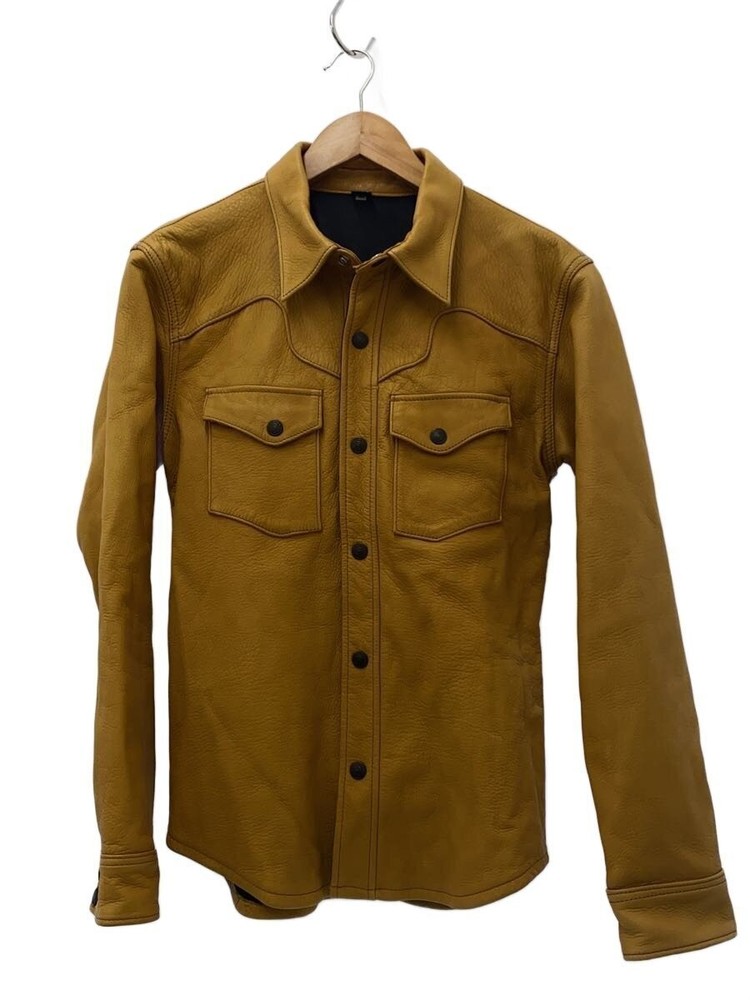 The Flat Head Leather Jacket Blouson/40/Leather/Cml/Deerskin