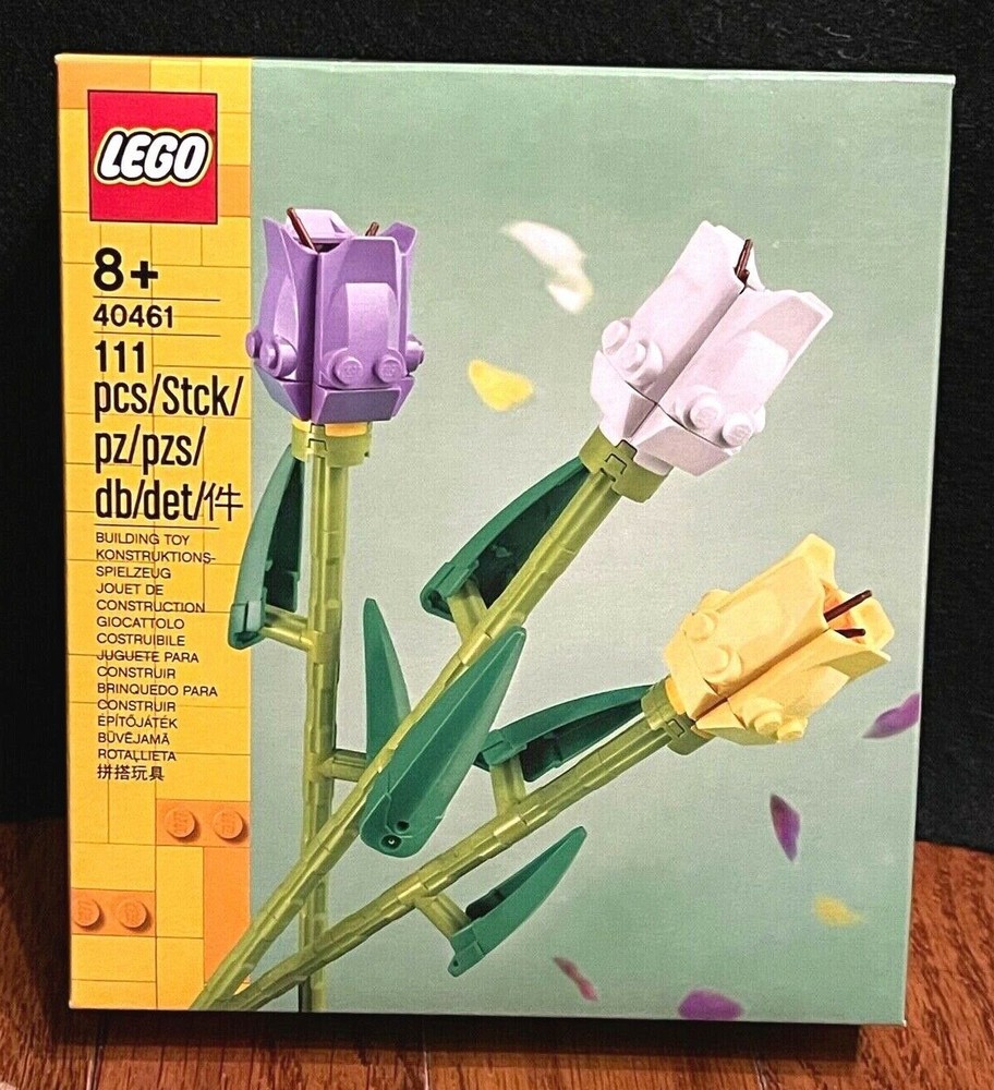 LEGO 40461 Tulips Flower Bouquet Building Kit for Mother's Day Spring or Easter Gifts