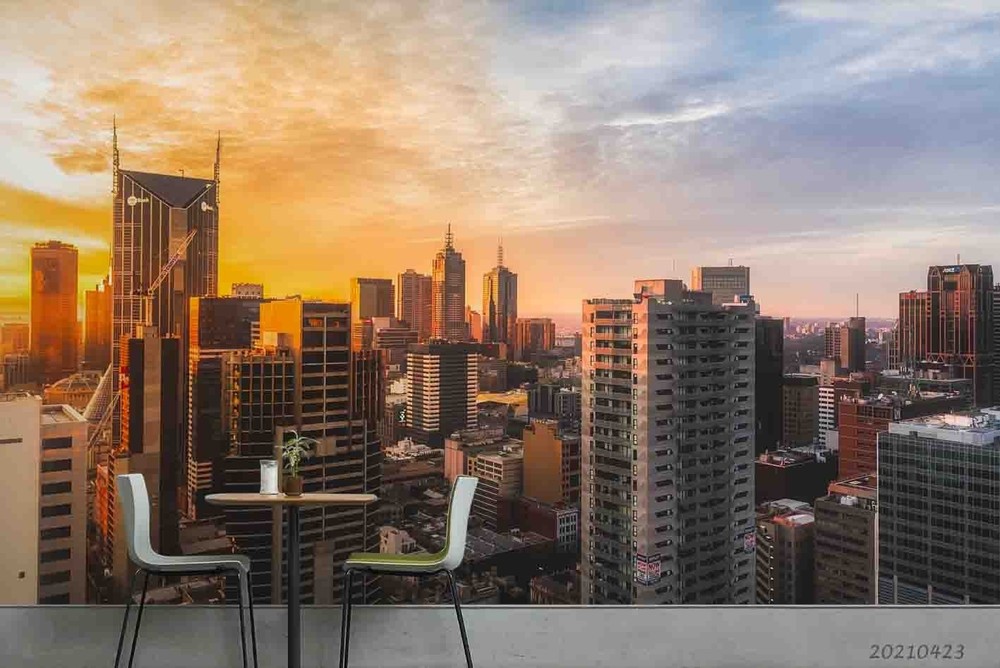 3D City Architecture Landscape Wall Murals Wallpaper Murals Wall Sticker