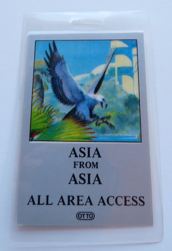 ASIA From Asia 1983 Concert Tour All Access Backstage Pass Laminate D22