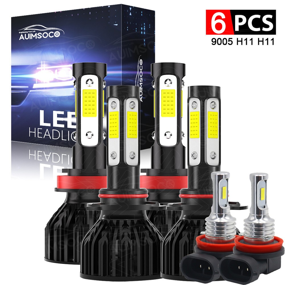 Combo LED Headlight Kit High Low Fog Light Bulbs For Honda Accord 2013 2014 15