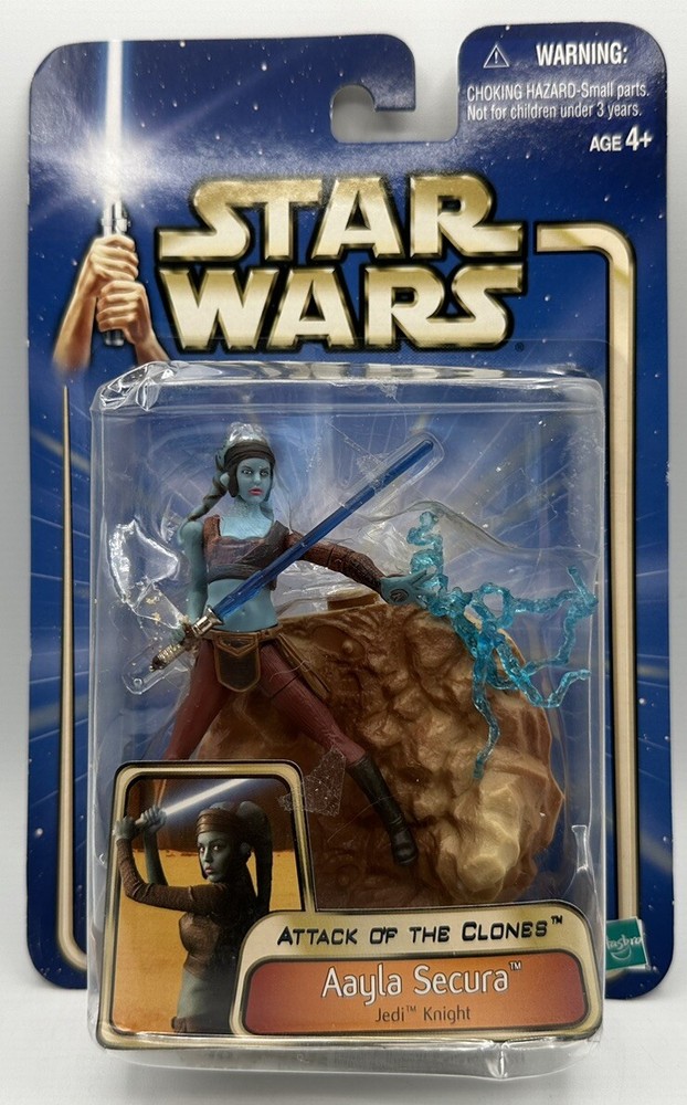Star Wars Attack of the Clones Aayla Secura Action Figure Hasbro Jedi Knight