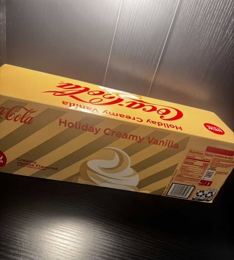 NEW LIMITED EDITION Coca Cola Holiday Creamy Vanilla Flavor 12 Pack Cans limited