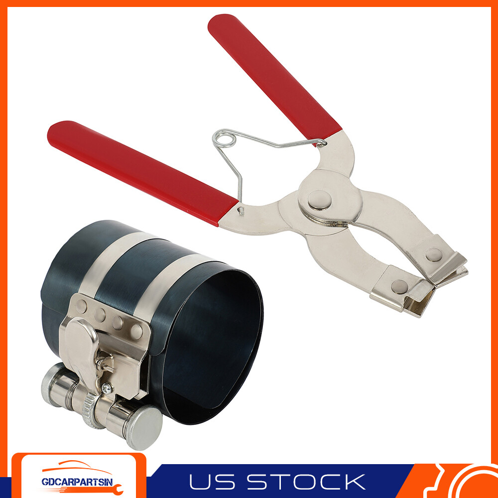 2X Ratchet Piston Ring Compressor with Ring Installer Pliers