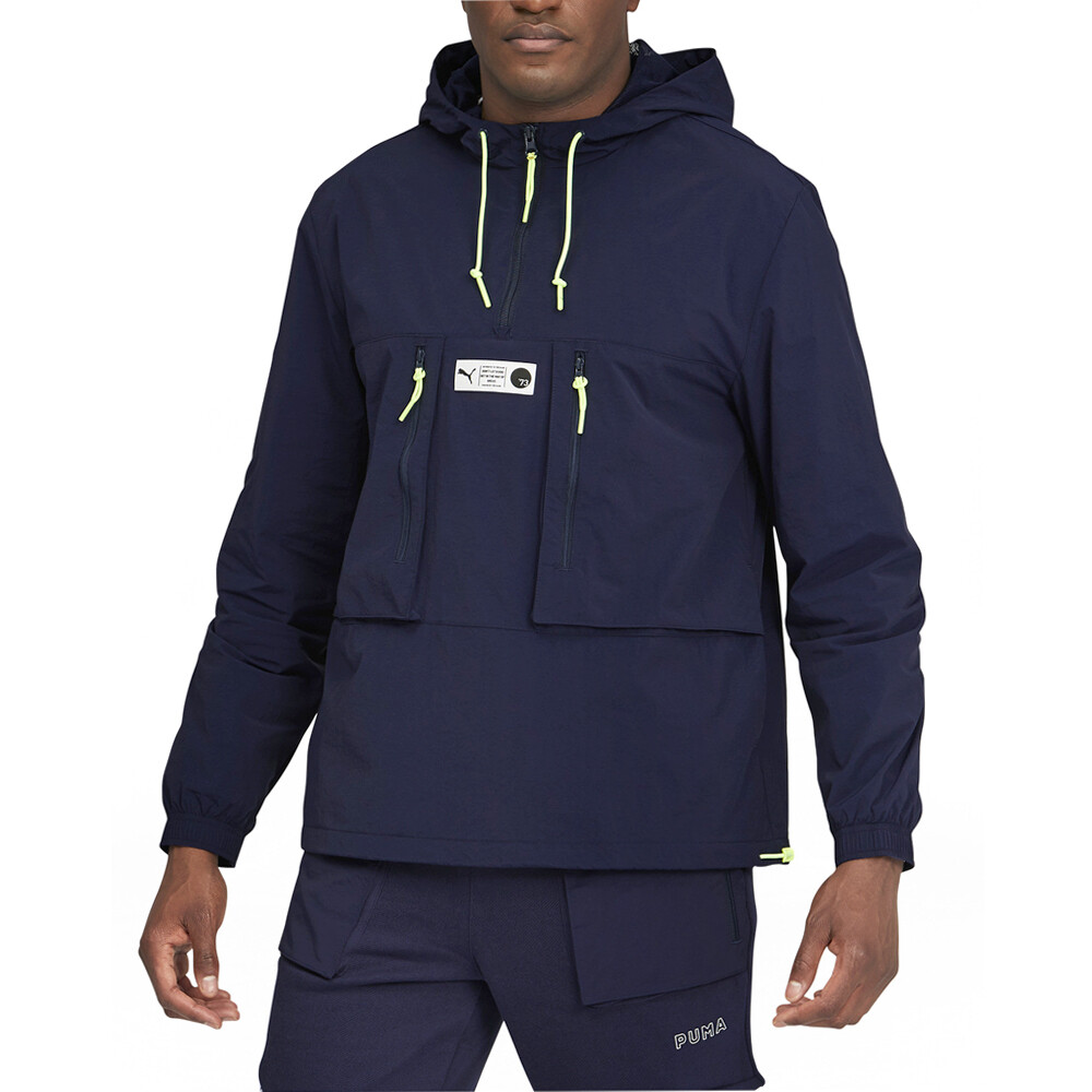 Puma Parquet Quarter Zip Basketball Jacket Mens Size S  Casual Athletic Outerwea