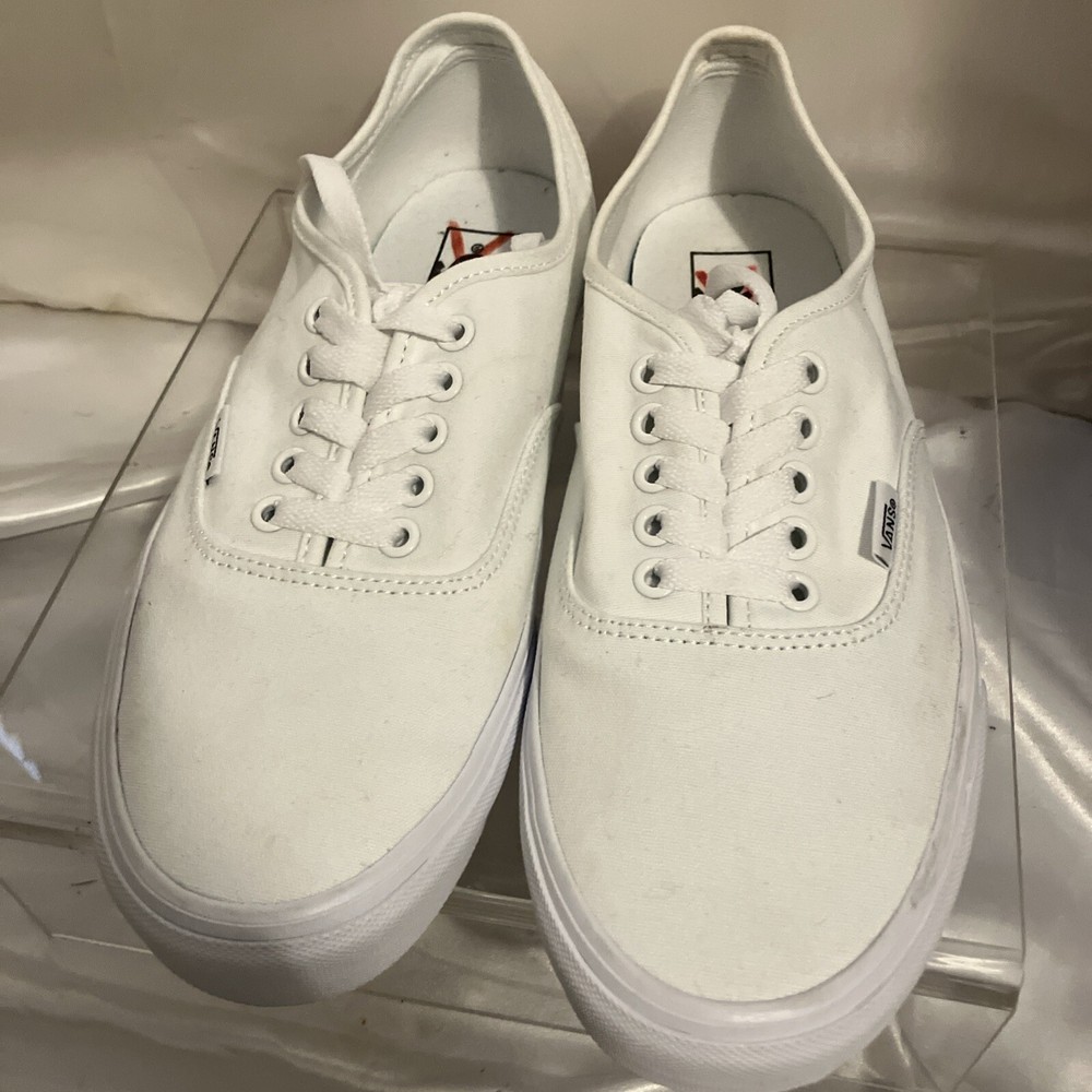 Vans Off The Wall Low Canvas Trainers 751505 Women 10.5 Men9 EUR 42 White NEW