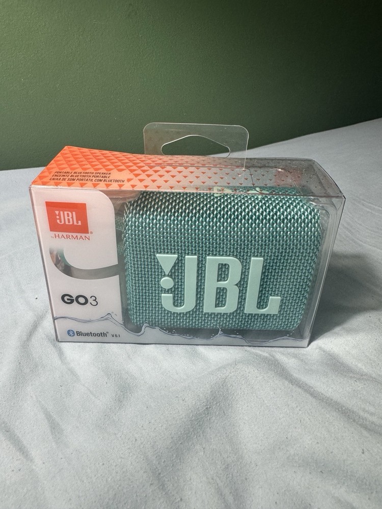 JBL GO 3 Portable Waterproof Speaker - Blue