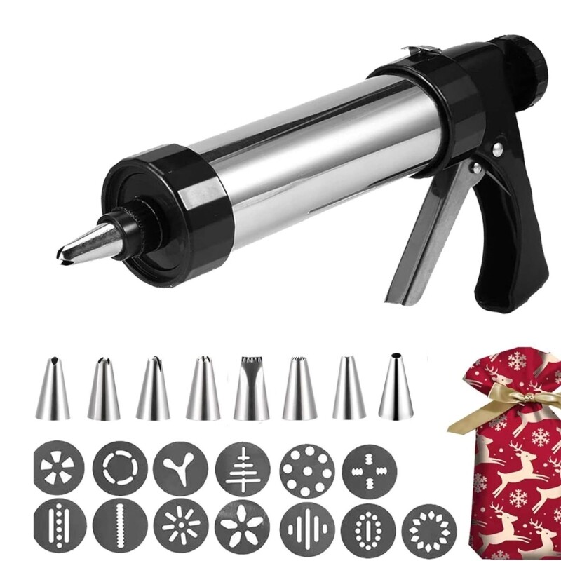 Cookie Press Cream Nozzles for Baking and Pastry Extruding