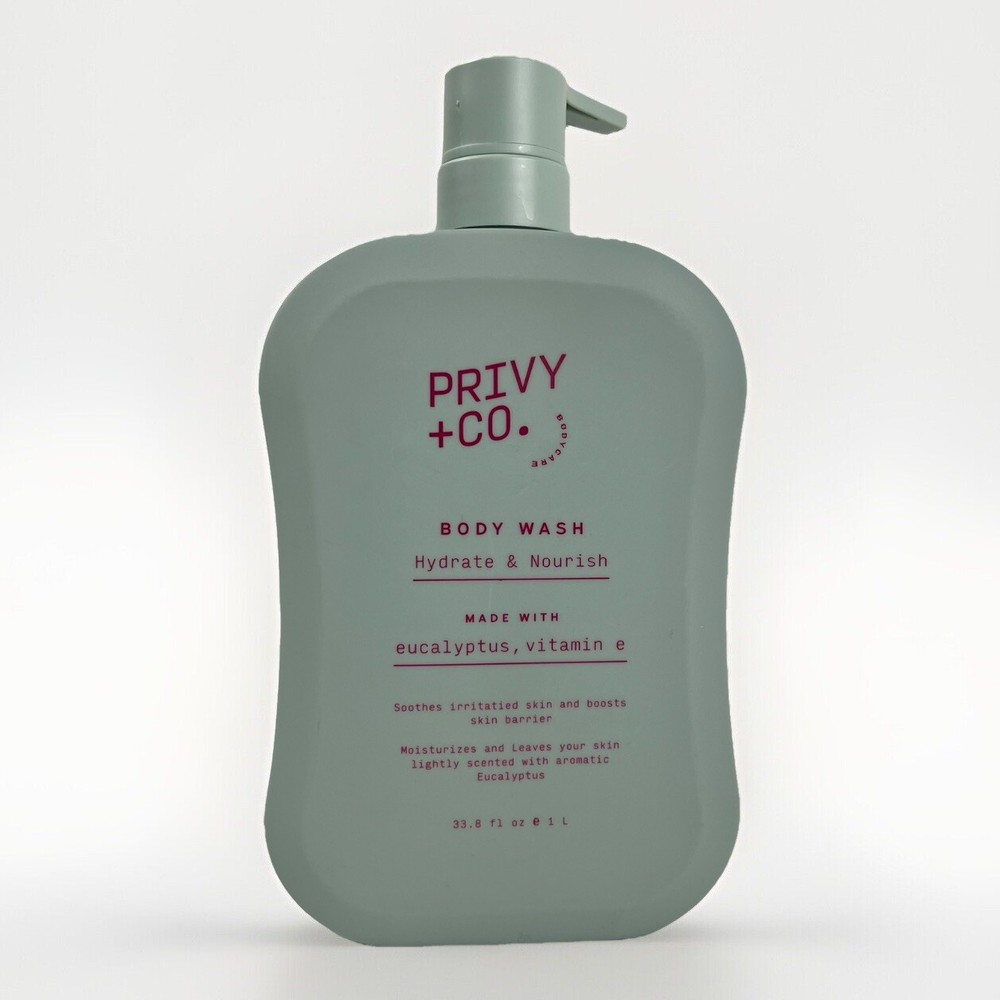 Privy+ Co Eucalyptus Vitamin E Moisturizing Body Wash 33.8 oz