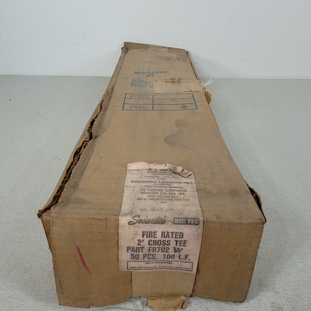 Conwed White 2ft Drop Ceiling Cross Tee FR702 Securitee Steel Box of 50