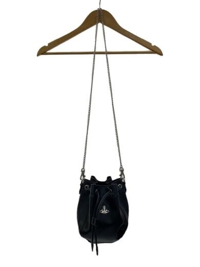 Vivienne Westwood Shoulder Bag Black Plain VEGAN Innovative and unique Women