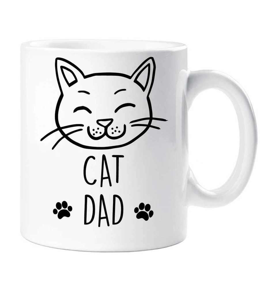 Best Cat Dad Mug Gift for Fathers Day Birthday or Christmas