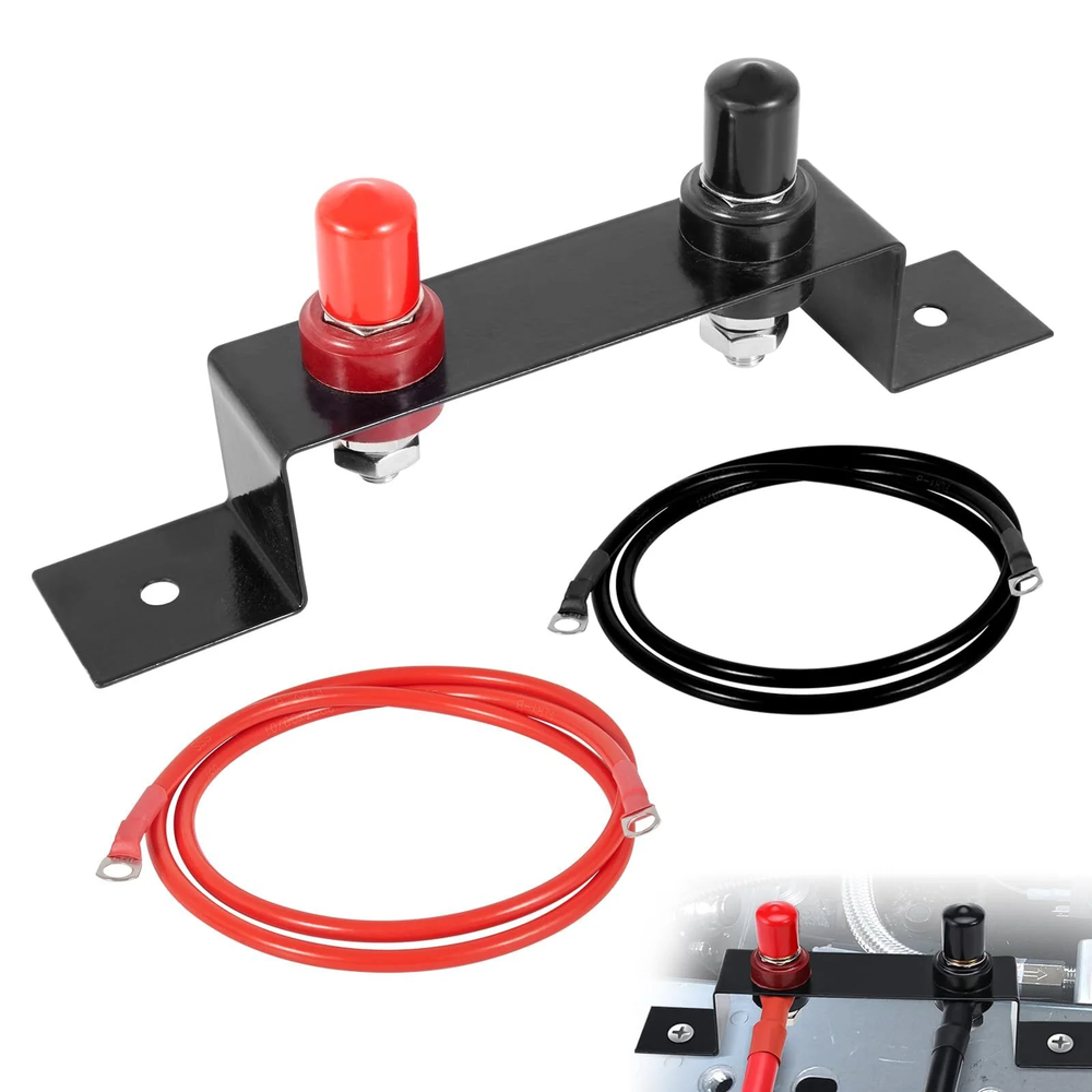Battery Jump Post Waterproof,Copper Battery Jumper Relocation Kit for Car MH