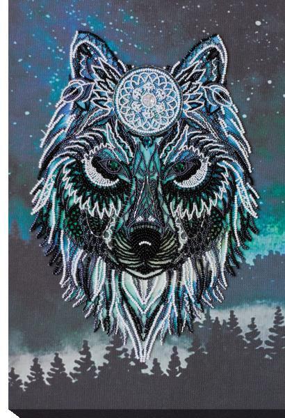 Bead embroidery kit Shaman needlework kit Art canvas beadwork pattern