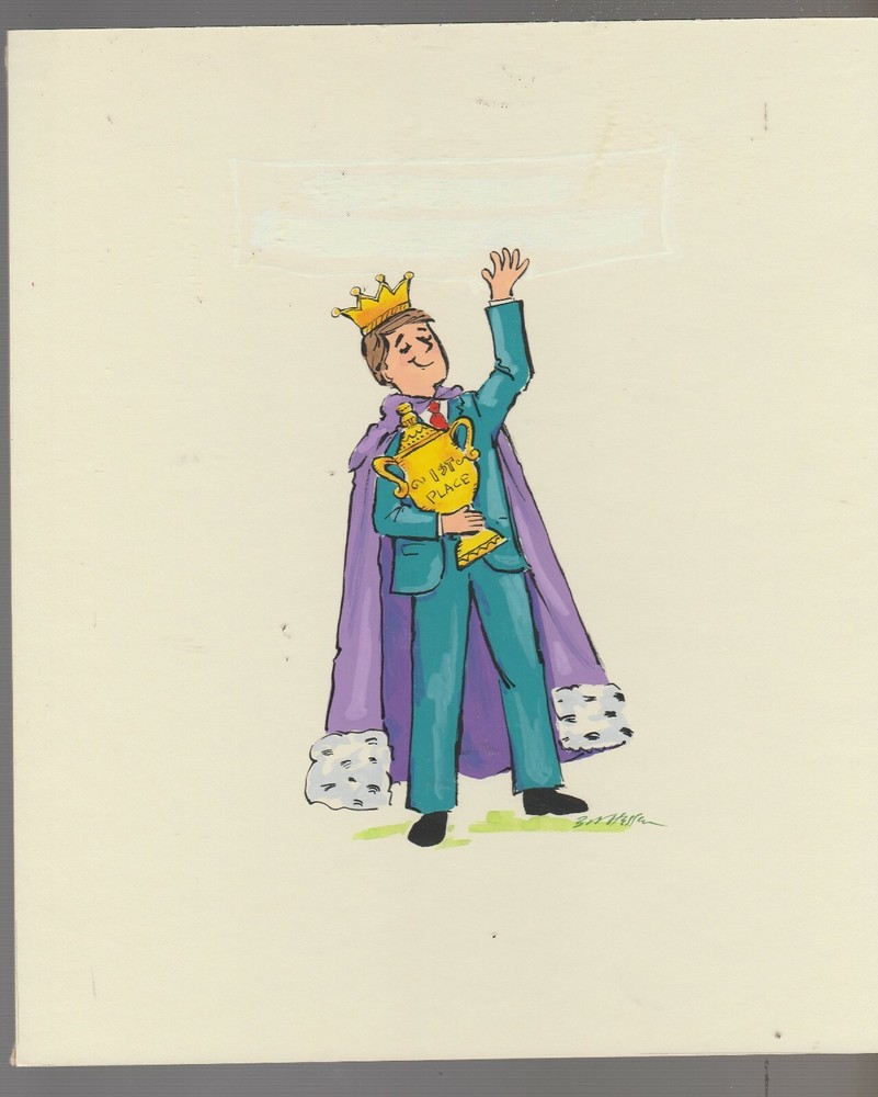 Fathers Day King Dad Crown Robe Trophy Greeting Card Art FD7628-image