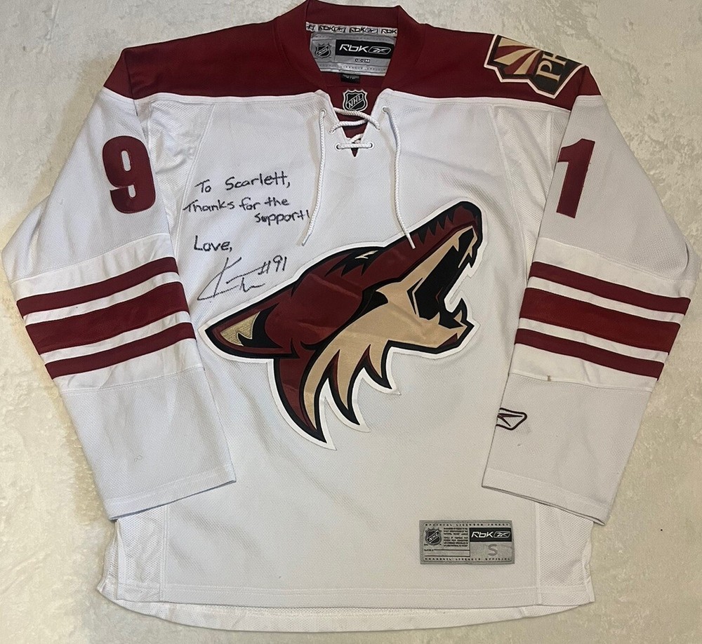 Kyle Turris #91 - Autographed Arizona Coyotes Away Reebok Hockey Jersey Size S
