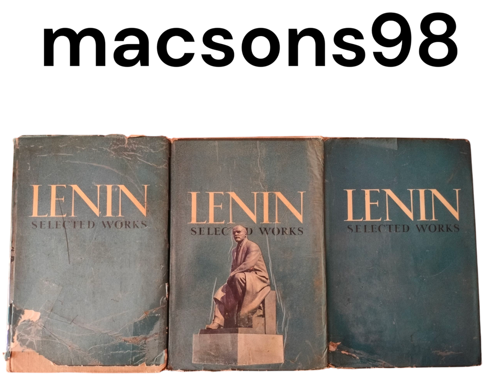 Lenin Selected Works by V. I. Lenin 3vols Progress Publishers Moscow 1963
