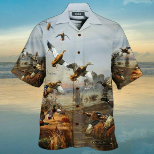 Duck Hunting Hawaiian 3D Shirt AOP Summer Beach Style Best Price US Size