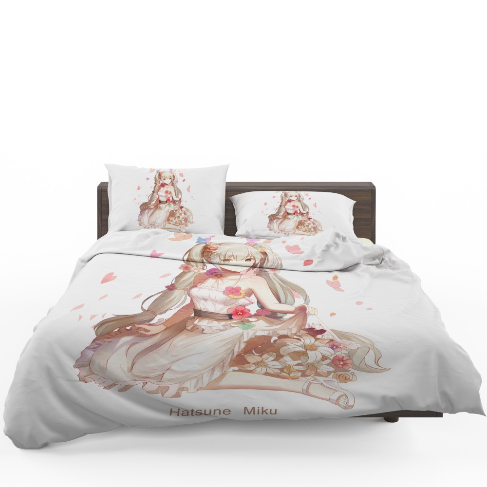 Hatsune Miku Vocaloid Anime Quilt Duvet Cover Set Bedroom Decor Comforter Cover