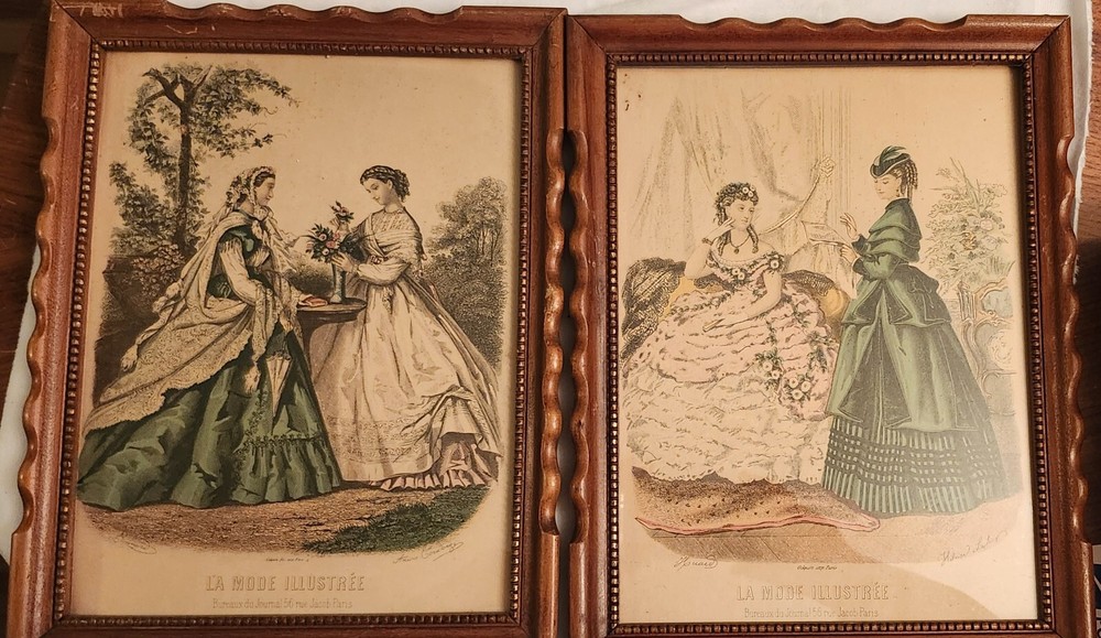 La Mode Illustree French Magazine framed prints Anais Toudouze Héloïse Leloir