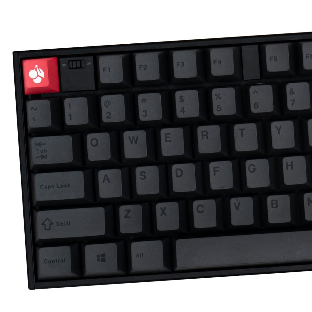 Gray PBT Cherry Profile Retro Dye-Sub Keycaps Set with 130 Keys for Custom Mechanical Keyboards
