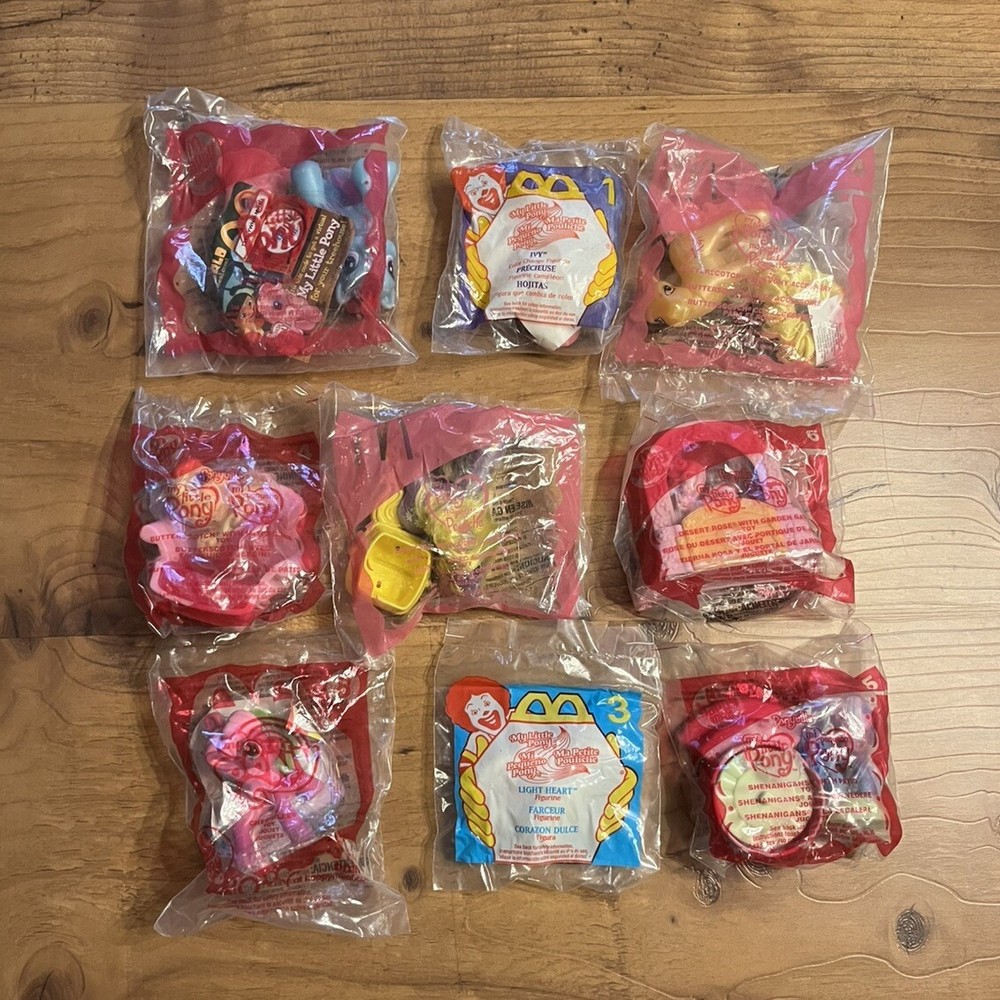 Vintage McDonald's My Little Pony Toys Never Opened Collectible Fast Shipping  