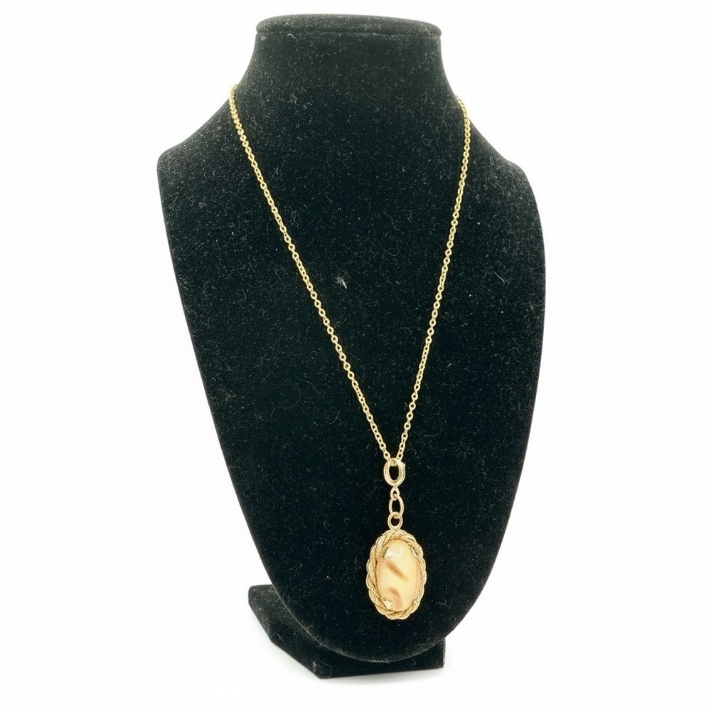 Vintage Emmons Necklace Sarah Coventry Golden Mist & Chain Link Signed Hang Tag