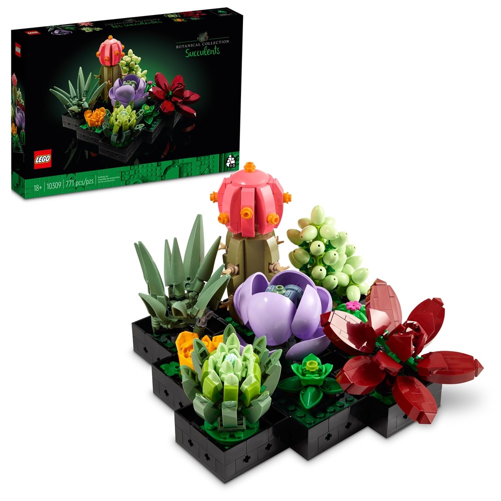 LEGO Botanical Succulents Building Kit 10309 for Creative Plant Lovers