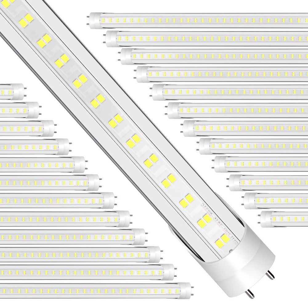 Led Tube Lights 4ft, 4 Foot Led Bulbs 24-Pack 28W 5000K 4000lm Daylight T8 T1...