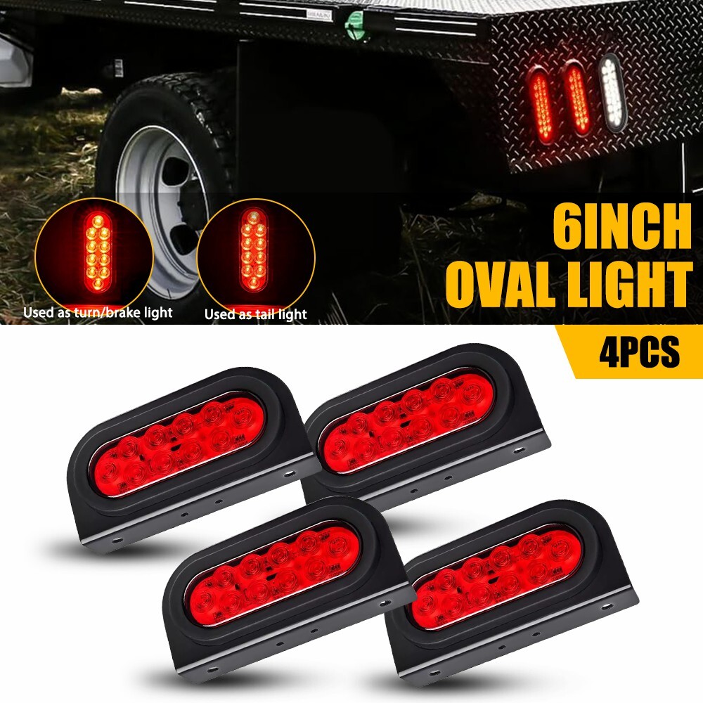 4PCS Red 6