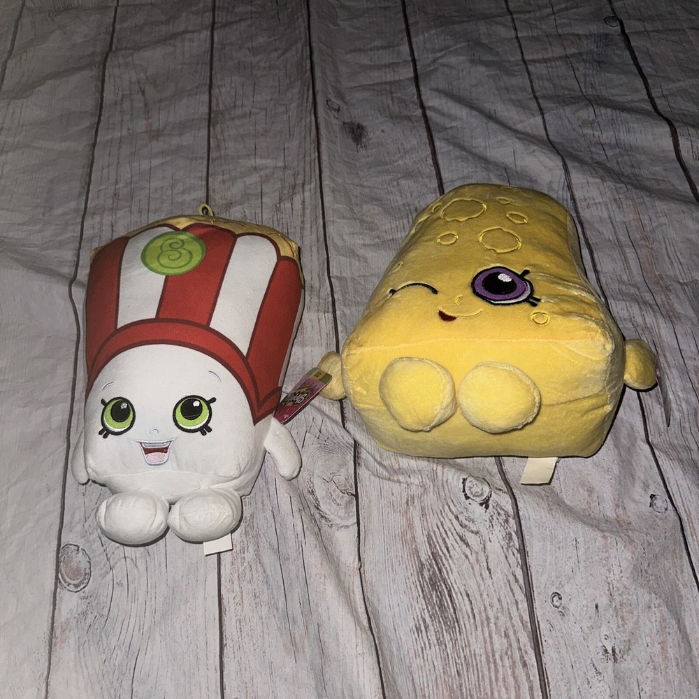 New Shopkins Plush Toasty Pop Poppy Corn Lot Of 2