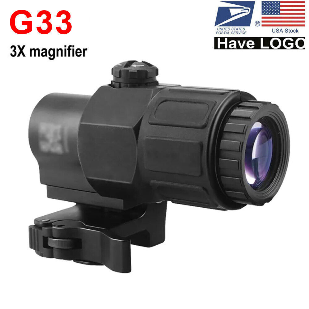 G33 3X Sight Magnifier Clone W/ Switch to Side Quick Detachable QD Mount For 558