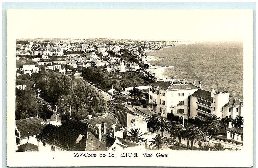 Vintage S03-1880 Costa do Sol Estoril Real Photo Postcard