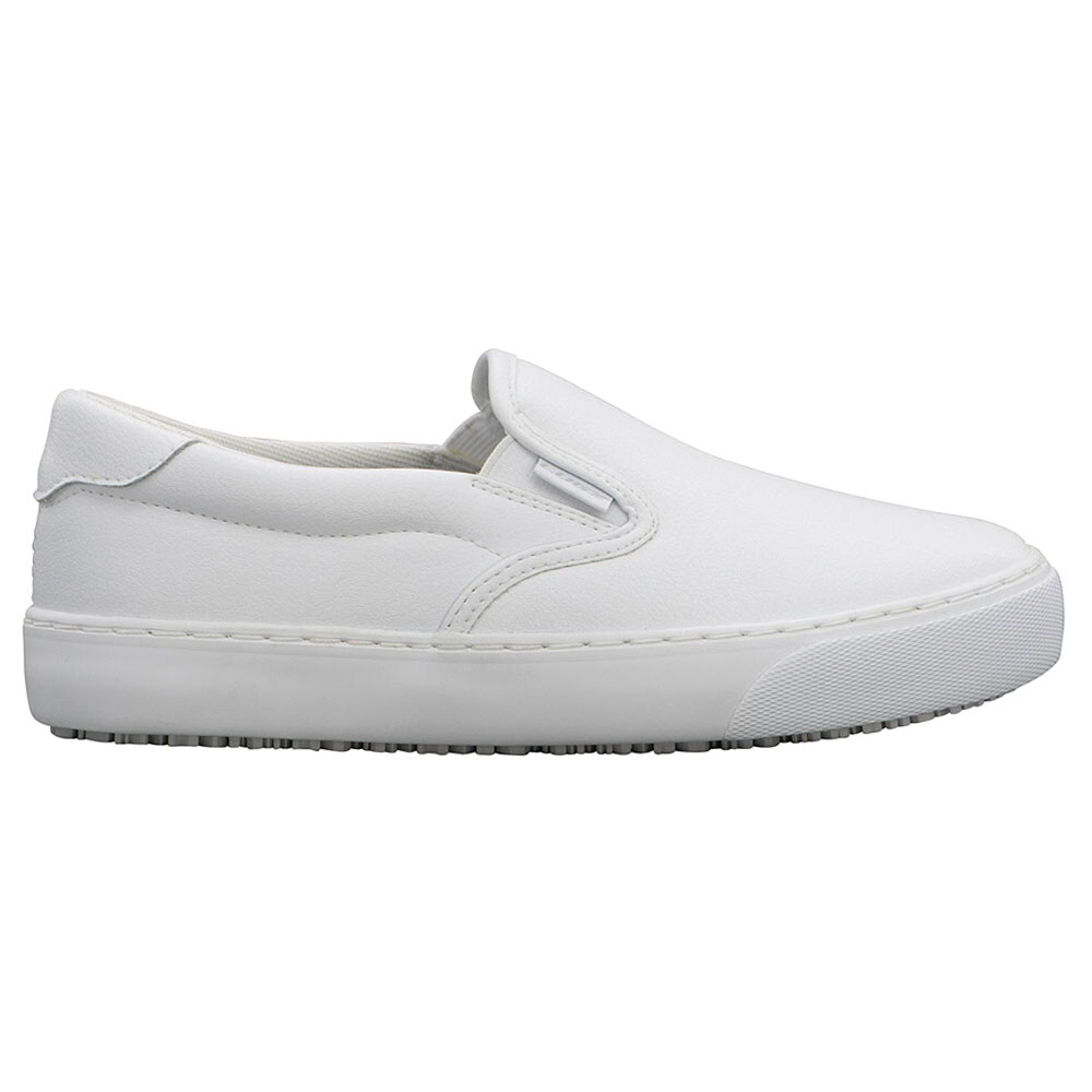 Lugz Clipper Slip Resistant Slip On  Womens White  WCLIPRSRL-100