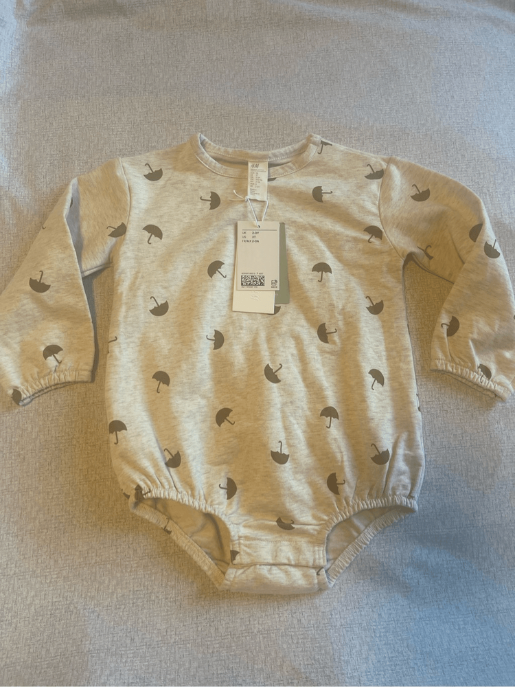 H&M bubble umbrella size 3T neutral beige new unisex