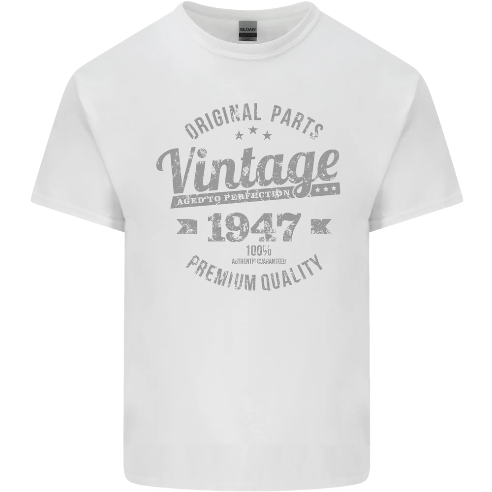 Vintage Year 77th Birthday 1947 Mens Cotton T-Shirt Tee Top