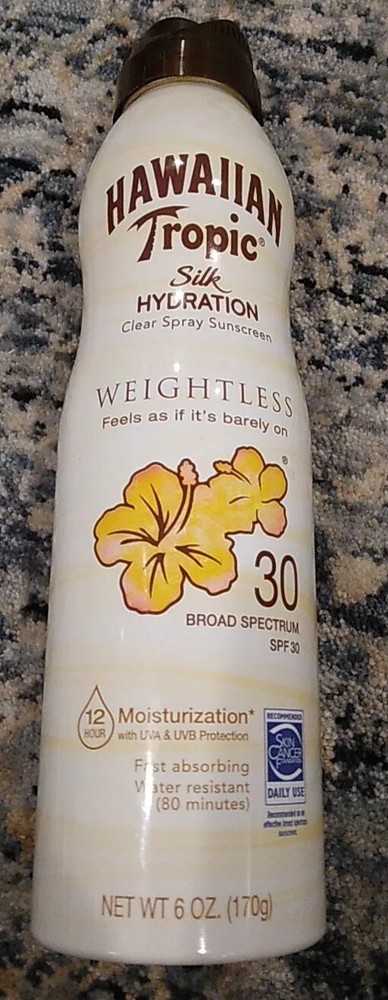Hawaiian Tropic SPF 30 Weightless Clear Continuous Spray Sunscreen Beige