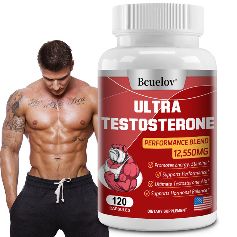 Testosterone Booster Muscle & Testosterone Support Bodybuilding 120 Capsules