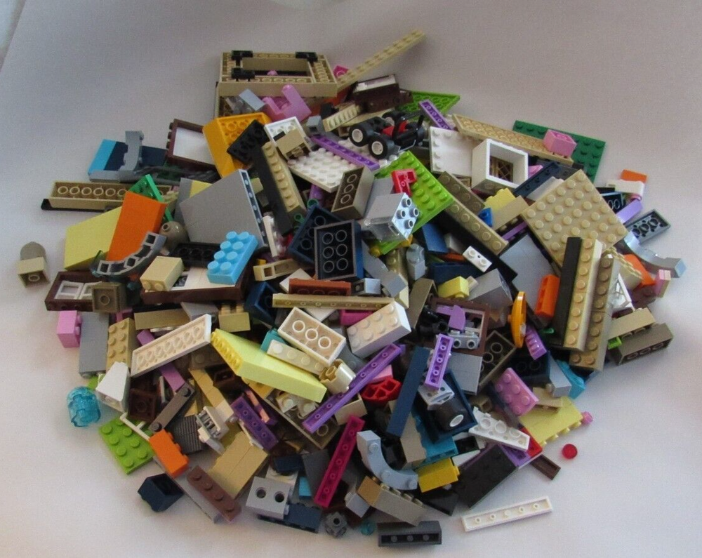 LEGO 2 1/2 lbs Pounds Random Parts Pieces Building Plates Blocks Bulk Lot
