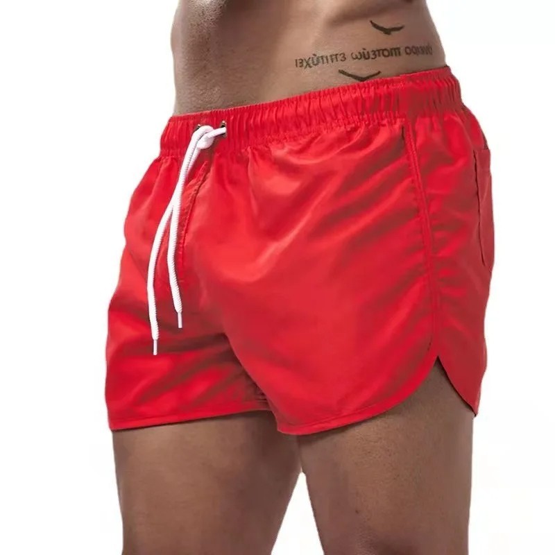 Men's Swimwear Shorts 2025 Summer Beachwear Low Waist Sexy Trunks