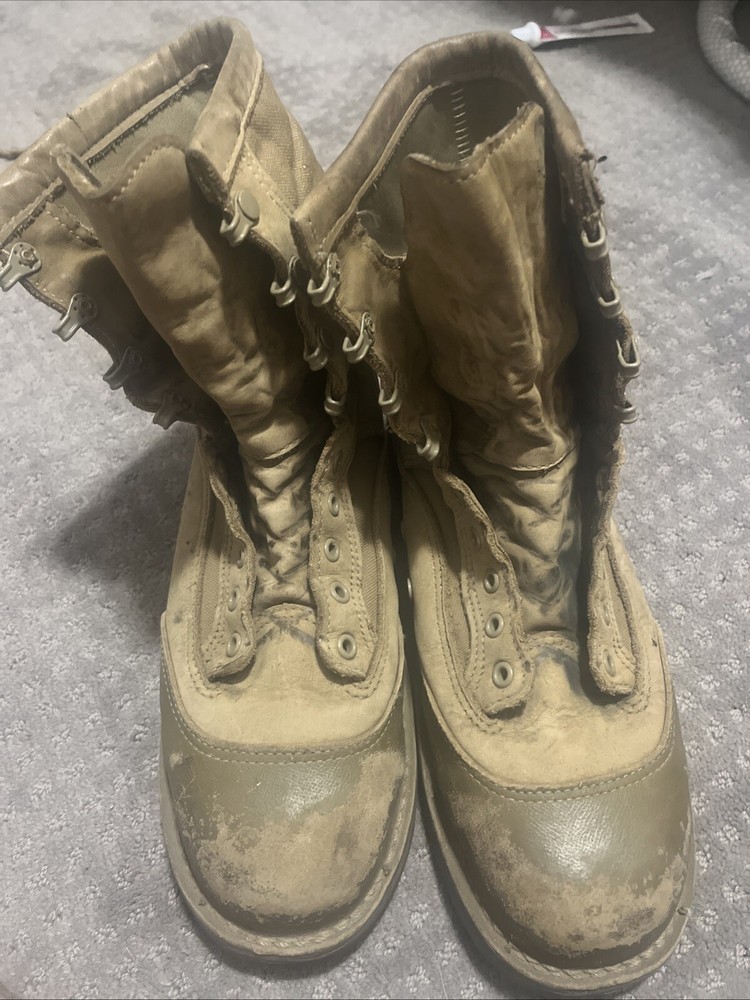 Danner USMC RAT 8 Mojave ST 15610X Steel Toe Leather Combat Boots Mens Size 11R