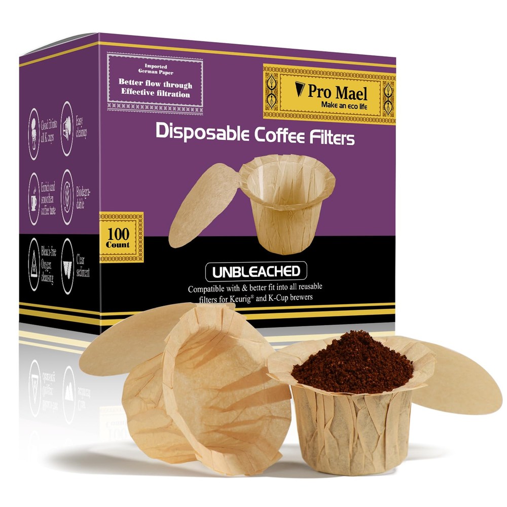 Reusable K Cup Filters with Lids for Keurig Coffee Makers