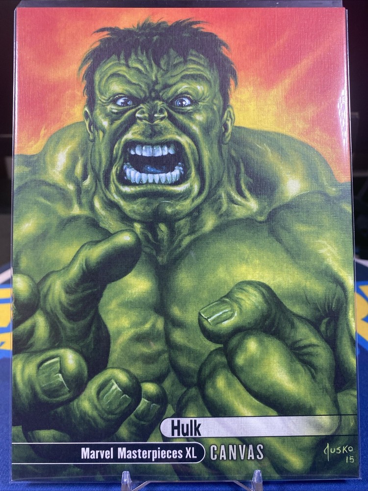 2023 Upper Deck Marvel Masterpieces XL Canvas Hulk #93 High Series Card  