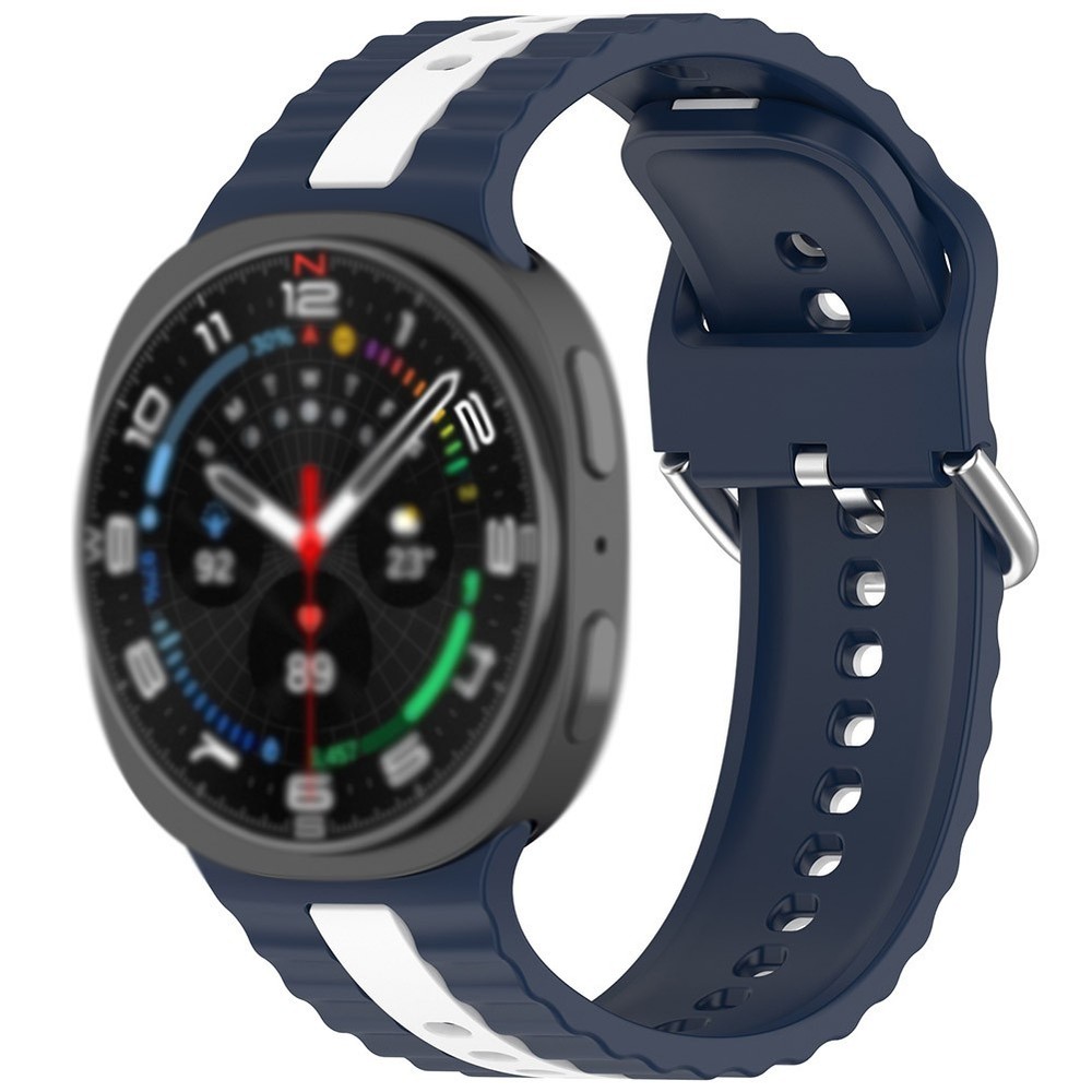 Samsung Watch8 Classic 47MM Two-Tone Vertical Stripe Silicone Strap