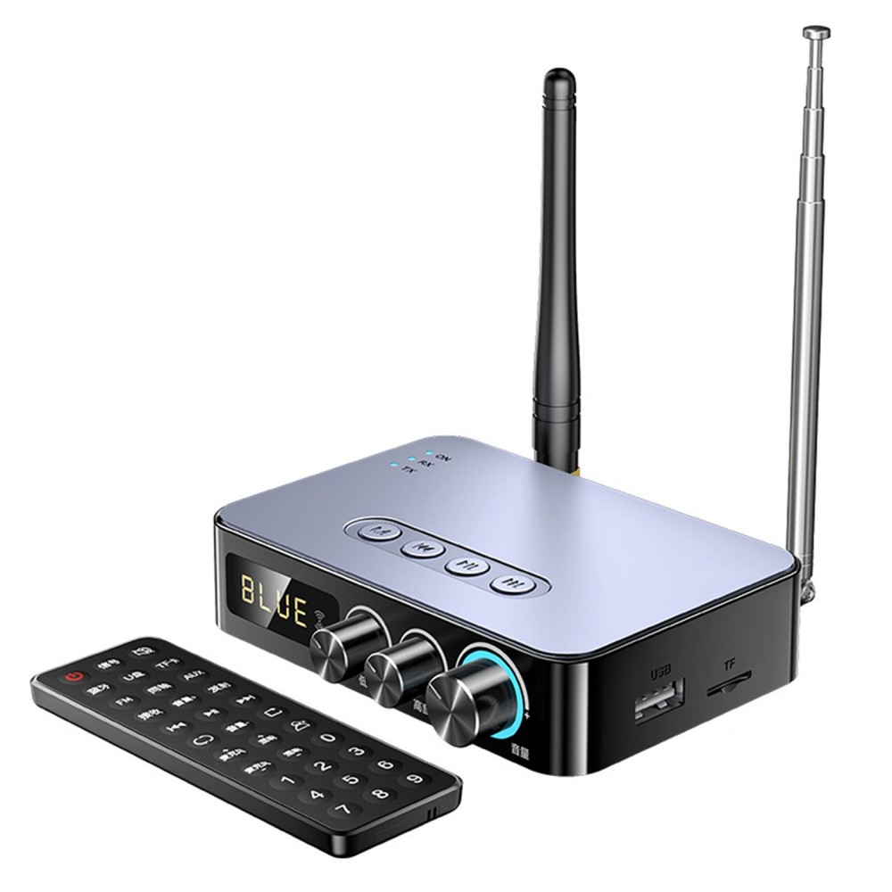 4-in-1 Bluetooth 5.1 Audio Adapter with NFC AUX 3.5mm to 2 RCA Transmitter Receiver