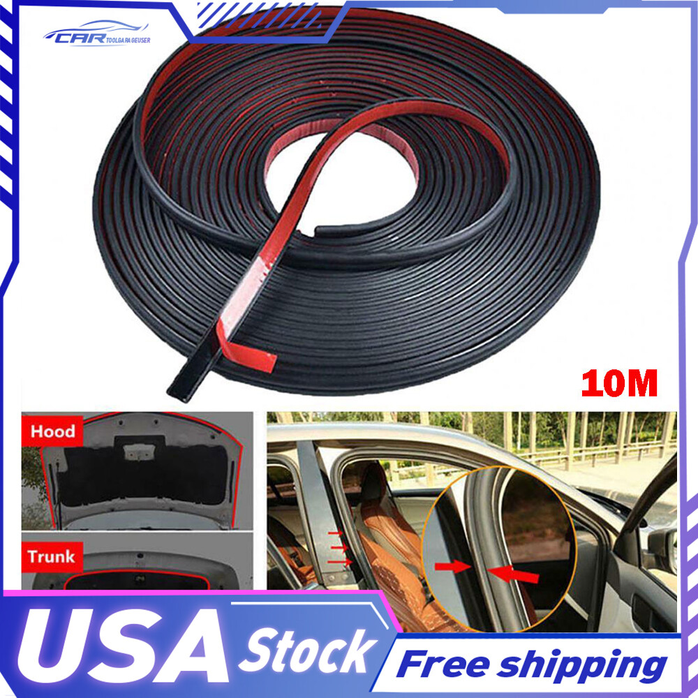 10M LShape Rubber Door Car Seal Strip Trunk Hood Trim Edge Moulding Weatherstrip
