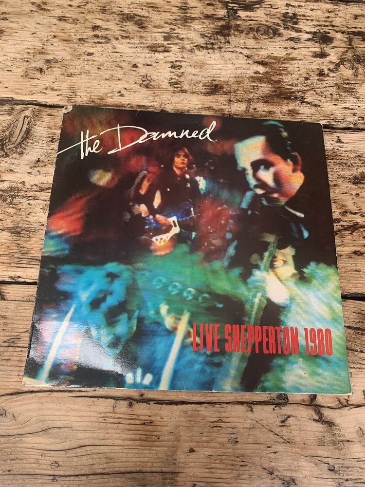 DAMNED LIVE AT SHEPPERTON 1980 EX-Vinyl LP Plays Perfect 1st Press Punk New Wave
