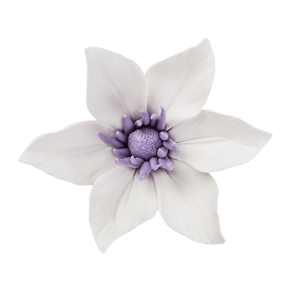 Rustic Floral Sculpture Ceramic Wall Flower Hanging Decor