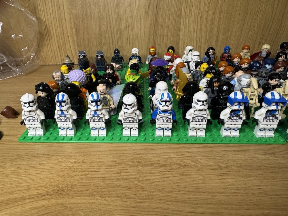 Lego Mini Figures Bundle X118 Star Wars Harry Potter Ninjago Marvel 0.5 KG